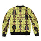 The Melanin Bunch African Sleeve Zip Bomber Jacket Afro Black People