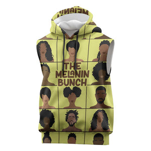 The Melanin Bunch African Sleeveless Hoodie Afro Black People - African Pride