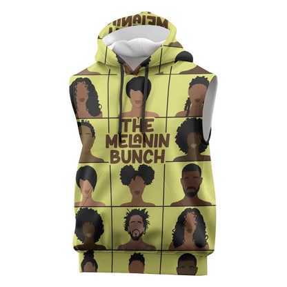 The Melanin Bunch African Sleeveless Hoodie Afro Black People - African Pride