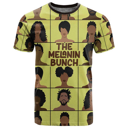 The Melanin Bunch African T shirt Afro Black People