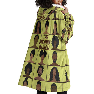 The Melanin Bunch African Wearable Blanket Hoodie Afro Black People