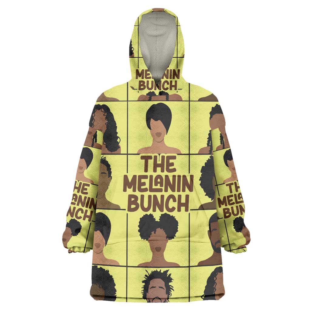 The Melanin Bunch African Wearable Blanket Hoodie Afro Black People