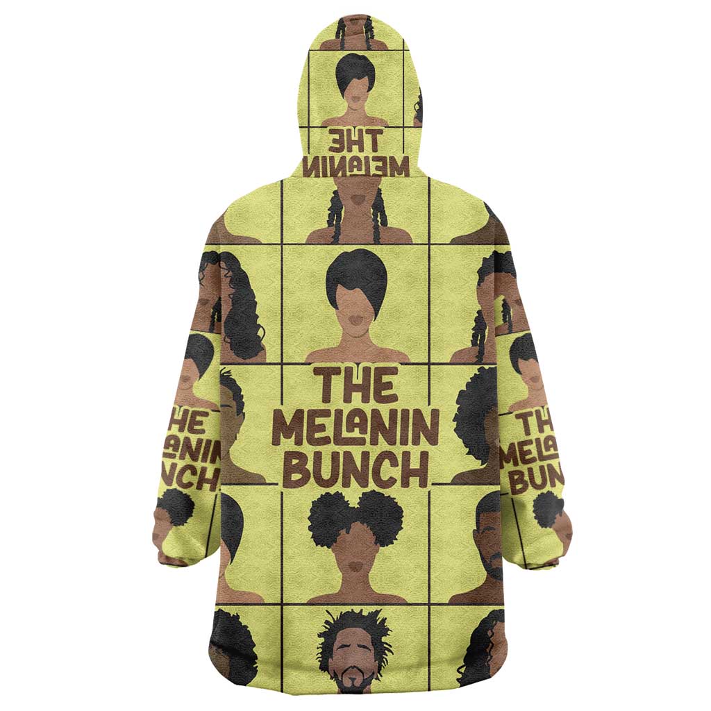 The Melanin Bunch African Wearable Blanket Hoodie Afro Black People