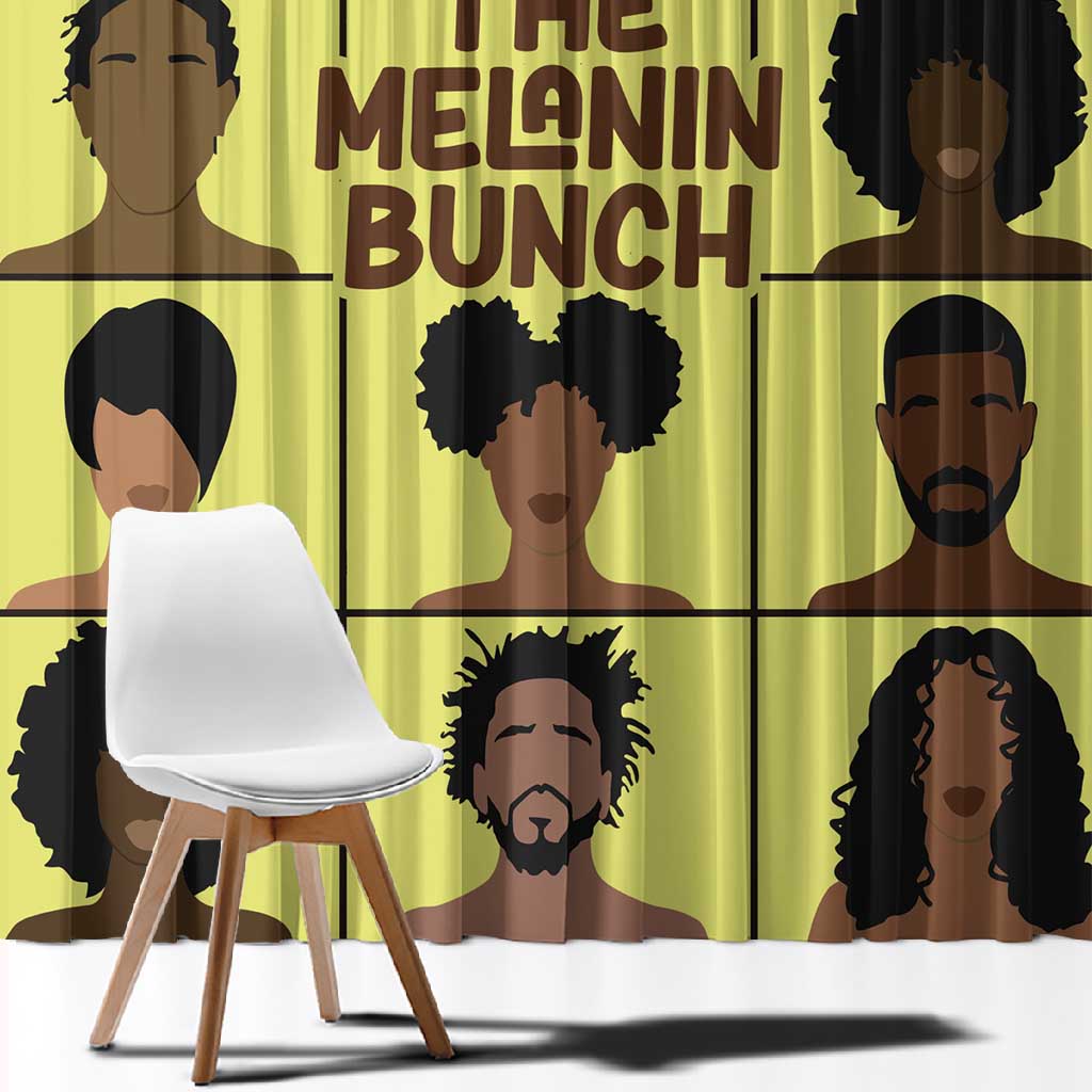 The Melanin Bunch African Window Curtain Afro Black People