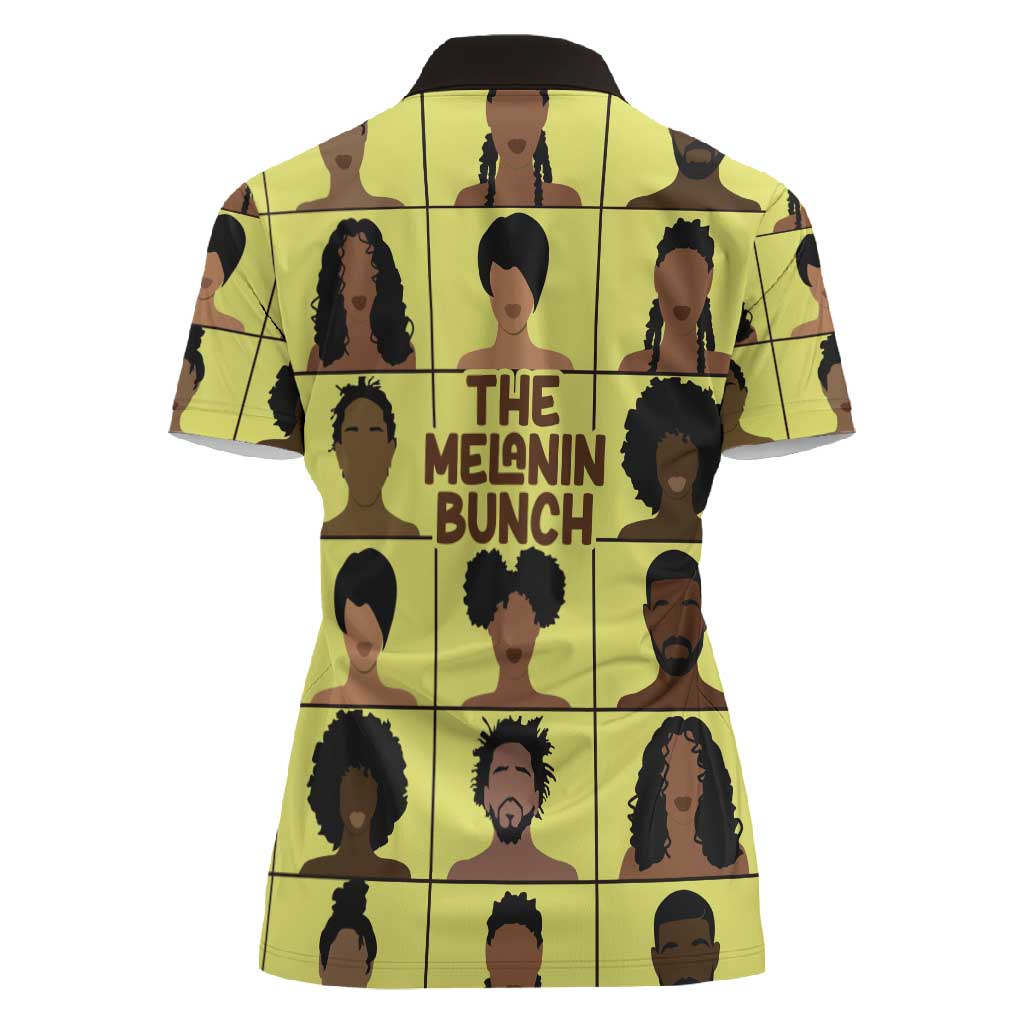 The Melanin Bunch African Women Polo Shirt Afro Black People