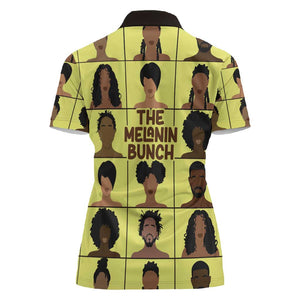 The Melanin Bunch African Women Polo Shirt Afro Black People