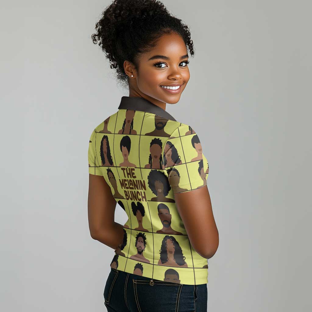 The Melanin Bunch African Women Polo Shirt Afro Black People