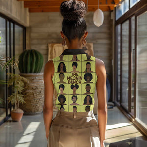 The Melanin Bunch African Women Sleeveless Polo Shirt Afro Black People