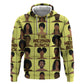 The Melanin Bunch African Zip Hoodie Afro Black People