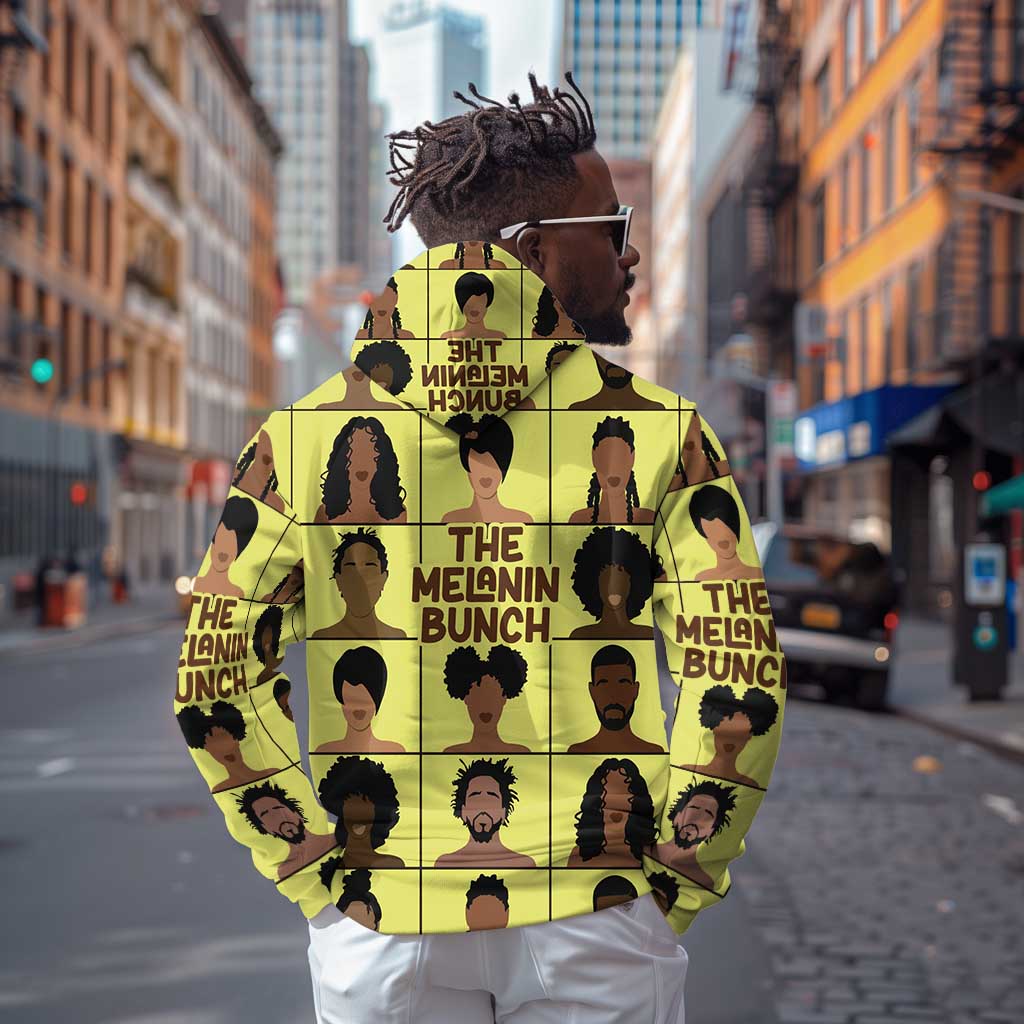 The Melanin Bunch African Zip Hoodie Afro Black People