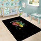 African Black Power Area Rug Unapologetically Black Raised Fist