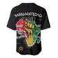 African Black Power Baseball Jersey Unapologetically Black Raised Fist