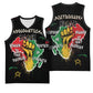 African Black Power Basketball Jersey Unapologetically Black Raised Fist - African Pride