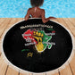 African Black Power Beach Blanket Unapologetically Black Raised Fist