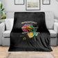 African Black Power Blanket Unapologetically Black Raised Fist