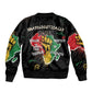 African Black Power Bomber Jacket Unapologetically Black Raised Fist