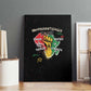 African Black Power Canvas Wall Art Unapologetically Black Raised Fist