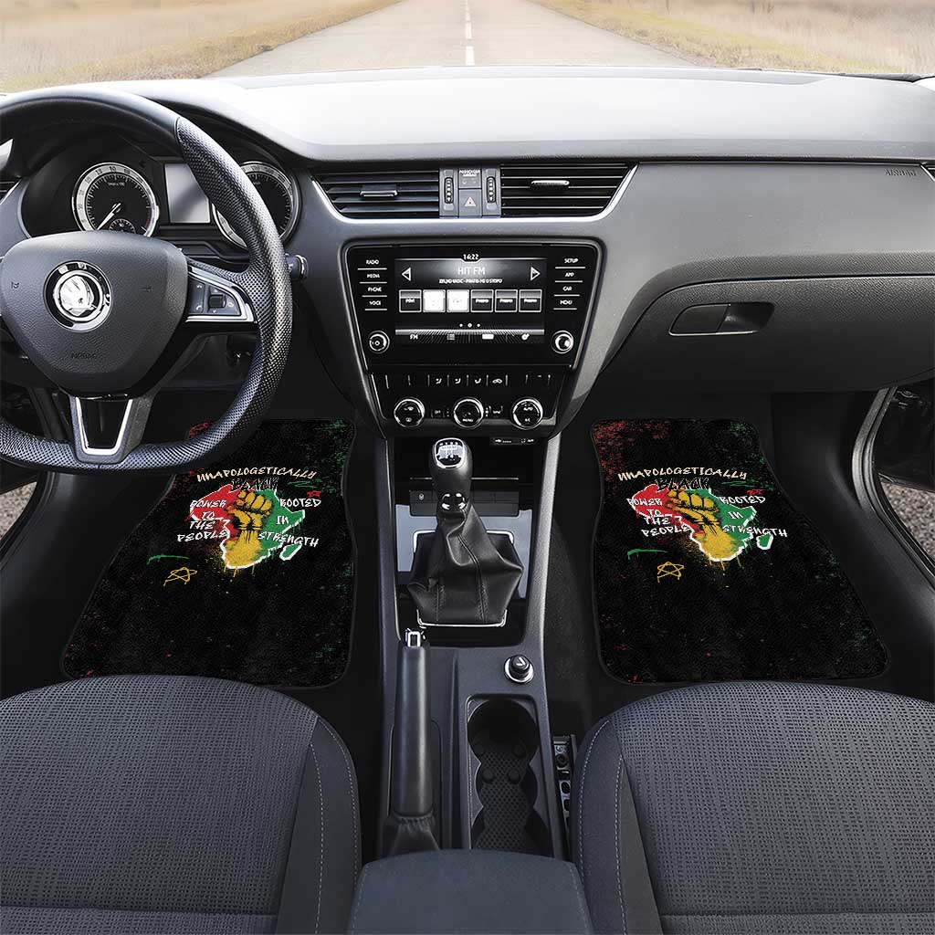 African Black Power Car Mats Unapologetically Black Raised Fist