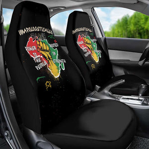 African Black Power Car Seat Cover Unapologetically Black Raised Fist