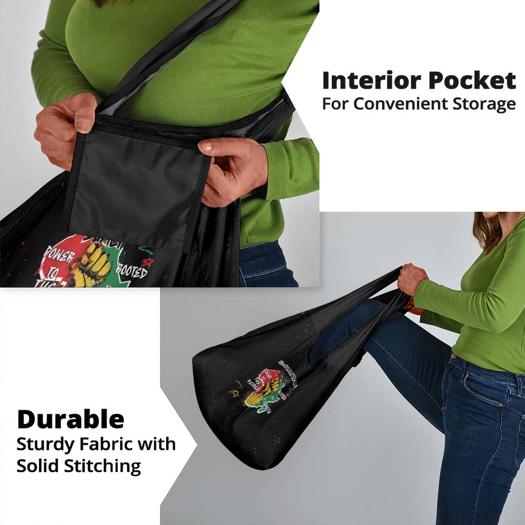 African Black Power Grocery Bag Unapologetically Black Raised Fist