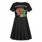 African Black Power Kid Short Sleeve Dress Unapologetically Black Raised Fist