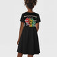 African Black Power Kid Short Sleeve Dress Unapologetically Black Raised Fist