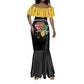 African Black Power Mermaid Dress Unapologetically Black Raised Fist