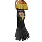 African Black Power Mermaid Dress Unapologetically Black Raised Fist