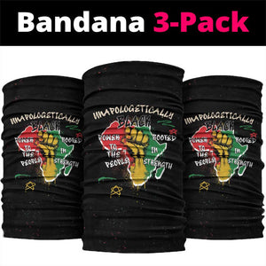 African Black Power Neck Gaiter Unapologetically Black Raised Fist DT03