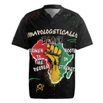 African Black Power Rugby Jersey Unapologetically Black Raised Fist