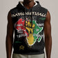 African Black Power Sleeveless Hoodie Unapologetically Black Raised Fist - African Pride