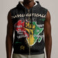 African Black Power Sleeveless Zip Hoodie Unapologetically Black Raised Fist - African Pride