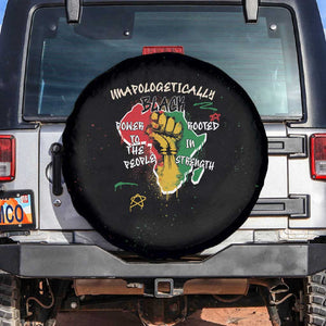 African Black Power Spare Tire Cover Unapologetically Black Raised Fist