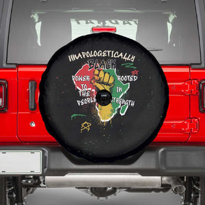 African Black Power Spare Tire Cover Unapologetically Black Raised Fist