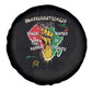 African Black Power Spare Tire Cover Unapologetically Black Raised Fist