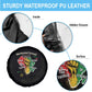 African Black Power Spare Tire Cover Unapologetically Black Raised Fist