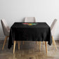 African Black Power Tablecloth Unapologetically Black Raised Fist