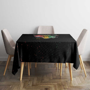 African Black Power Tablecloth Unapologetically Black Raised Fist