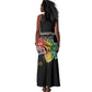 African Black Power Tank Maxi Dress Unapologetically Black Raised Fist