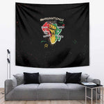 African Black Power Tapestry Unapologetically Black Raised Fist