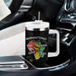 African Black Power Tumbler With Handle Unapologetically Black Raised Fist
