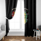 African Black Power Window Curtain Unapologetically Black Raised Fist