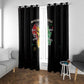African Black Power Window Curtain Unapologetically Black Raised Fist