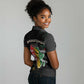 African Black Power Women Polo Shirt Unapologetically Black Raised Fist