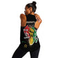 African Black Power Women Racerback Tank Unapologetically Black Raised Fist
