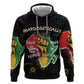 African Black Power Zip Hoodie Unapologetically Black Raised Fist