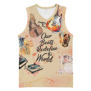 Our Beats Redefine The World African Basketball Jersey Afro Music - African Pride