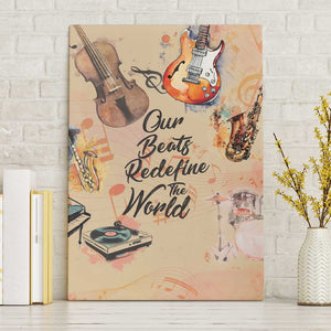 Our Beats Redefine The World African Canvas Wall Art Afro Music