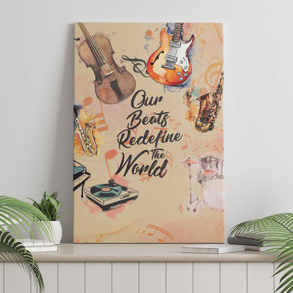 Our Beats Redefine The World African Canvas Wall Art Afro Music