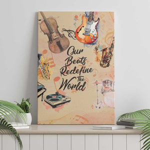 Our Beats Redefine The World African Canvas Wall Art Afro Music